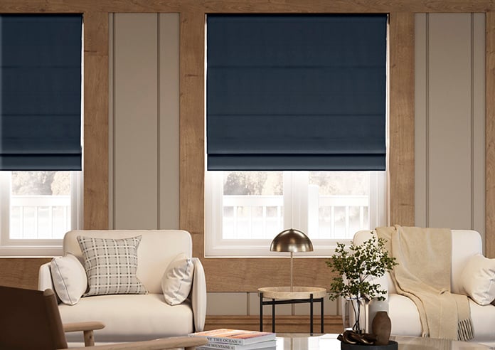 Windermere, Indigo - Twist&Fit Roman Blind - Image 3